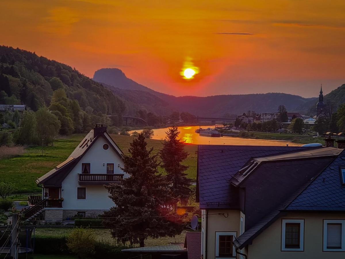 Ferienappartements Elbaussicht - Krippen Bad Schandau Exterior foto