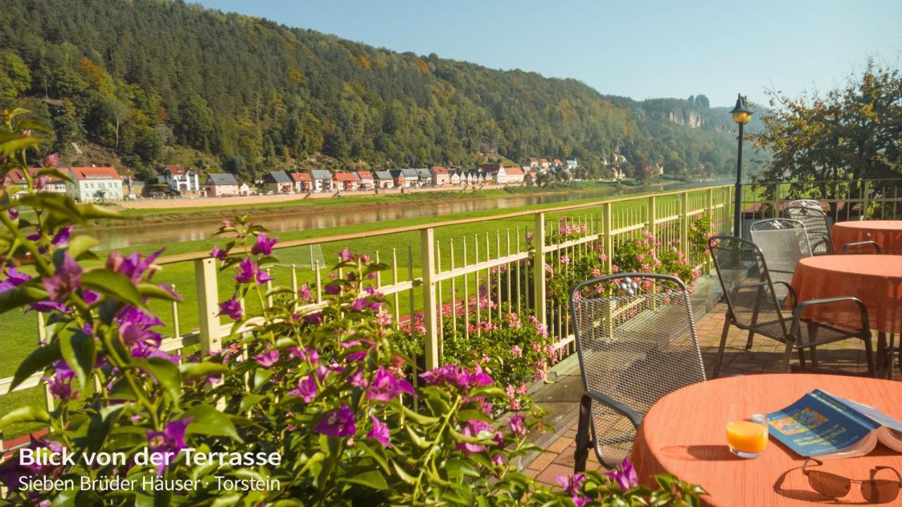 Ferienappartements Elbaussicht - Krippen Bad Schandau Exterior foto